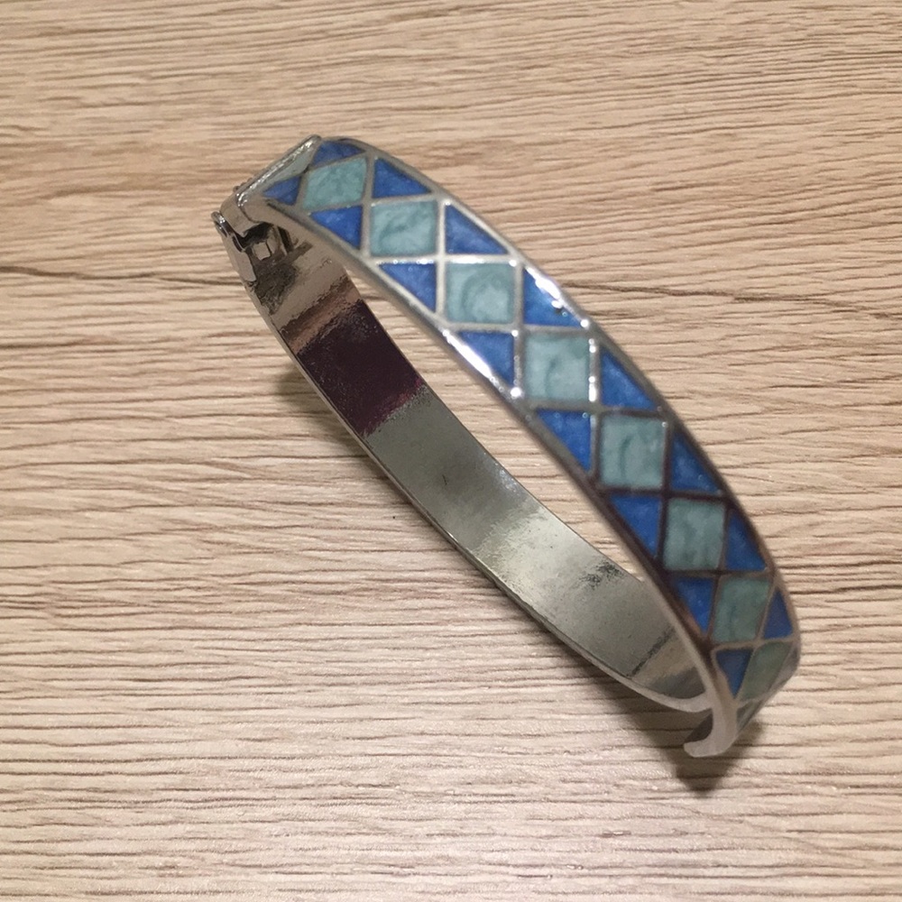 Blue Cuff Bangle - Picture 4 of 4